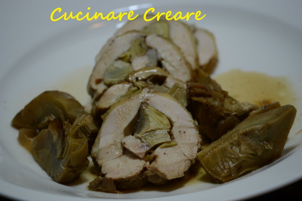 Petto di pollo farcito dicarciofi